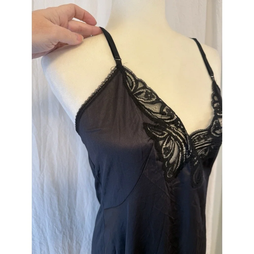 Rare NWT Vintage Lace Trim Babydoll Fairy Grunge Whimsigoth‎ Slip Dress 38 Large - Picture 3 of 13